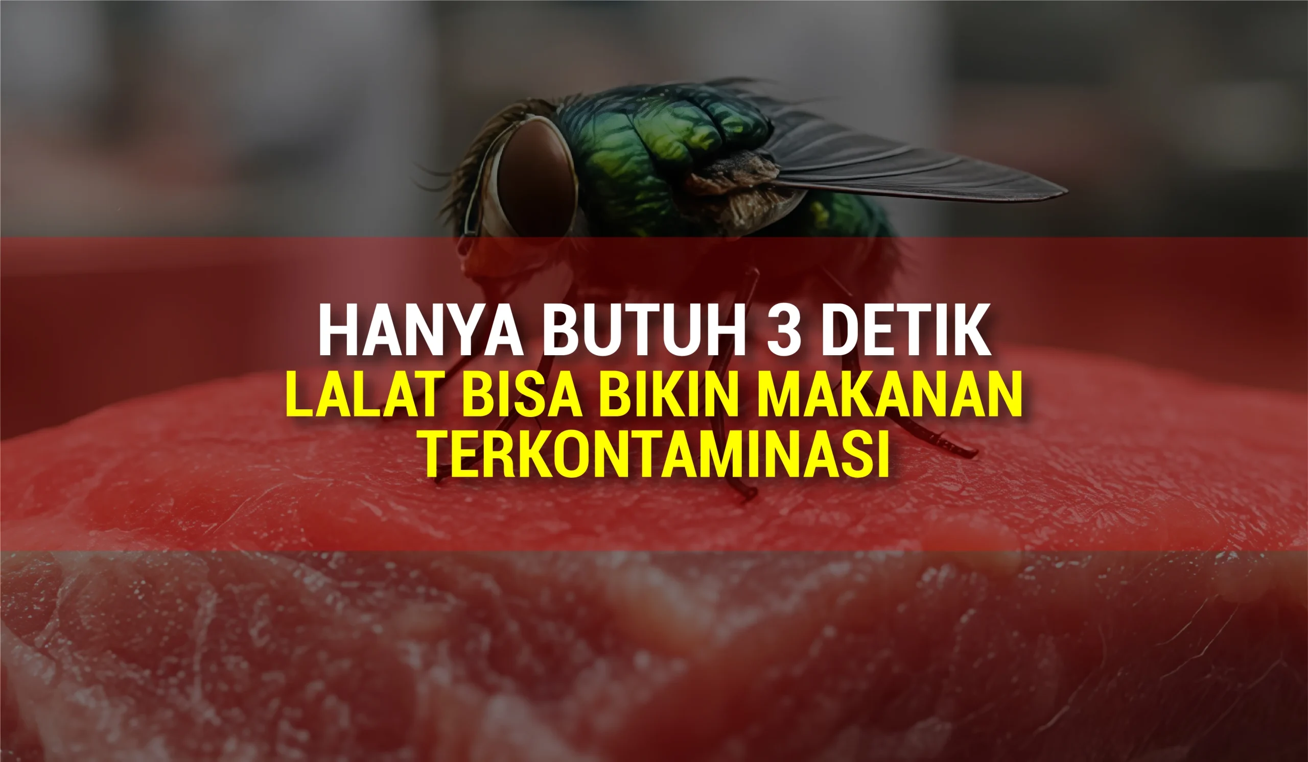 bahaya lalat pada makanan